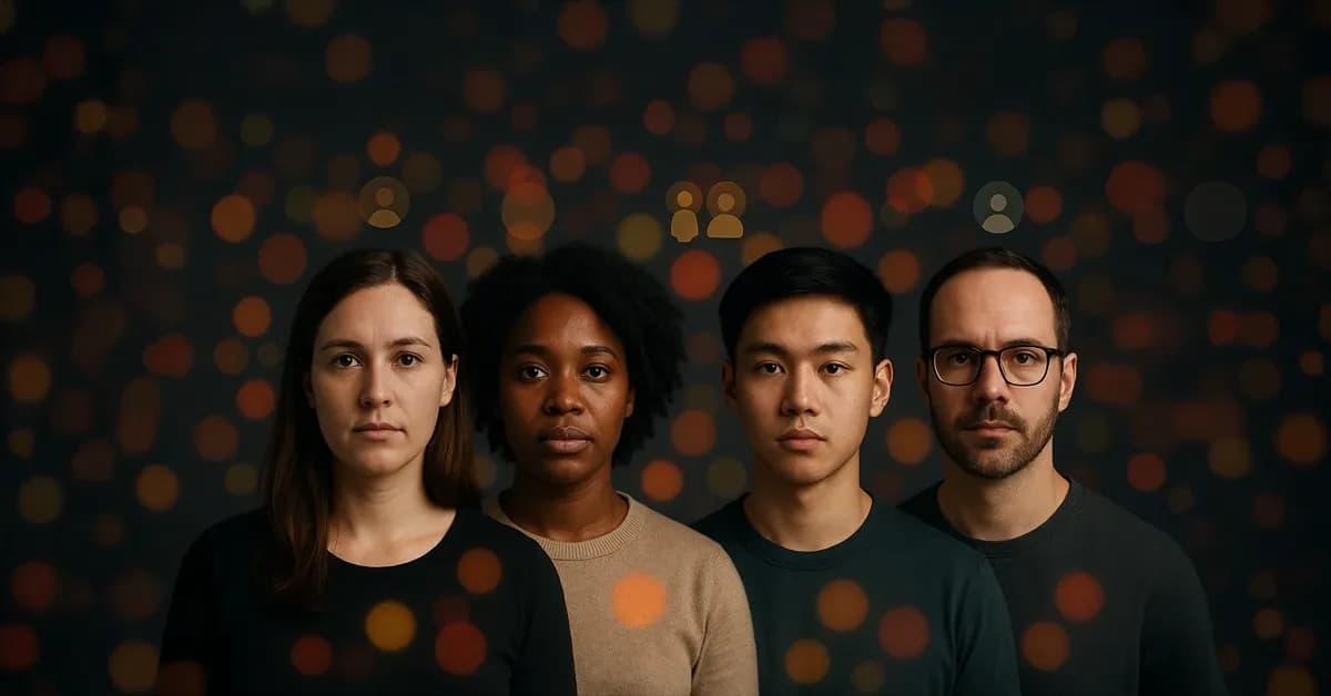 Diverse group of early adopters receiving exclusive access to a startup launch