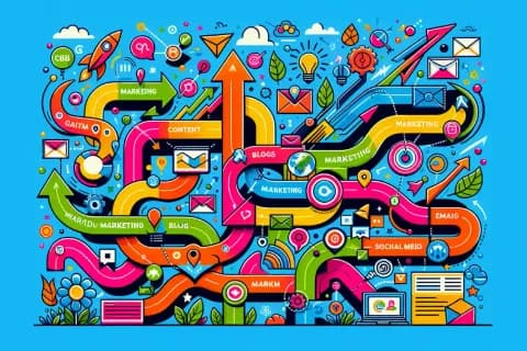 An illustration showcasing effective B2B marketing strategies.
